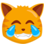 Cat Face With Tears Of Joy Emoji (Messenger)