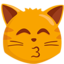 Kissing Cat Face Emoji (Messenger)