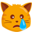 Crying Cat Face Emoji (Messenger)