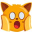 vermoeid kattengezicht Emoji (Messenger)