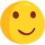 leicht lächelndes Gesicht Emoji (Messenger)