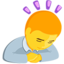 osoba w ukłonie Emoji (Messenger)