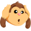 macaco que não ouve nada Emoji (Messenger)