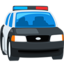 voiture de police de face Emoji (Messenger)