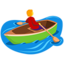 orang mendayung sampan Emoji (Messenger)