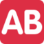 Ab Button (Blood Type) Emoji (Twitter, TweetDeck)