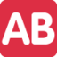 Ab Button (Blood Type) Emoji (Twitter, TweetDeck)