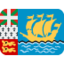 flagga: S:t Pierre och Miquelon Emoji (Twitter, TweetDeck)