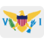 drapeau : Îles Vierges des États-Unis Emoji (Twitter, TweetDeck)