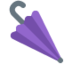 Closed Umbrella Emoji (Twitter, TweetDeck)