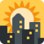 pôr do sol Emoji (Twitter, TweetDeck)