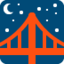 brug bij nacht Emoji (Twitter, TweetDeck)