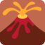 Volcano Emoji (Twitter, TweetDeck)