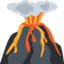 volcano Emoji (Twitter, TweetDeck)