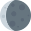 Waning Crescent Moon Emoji (Twitter, TweetDeck)