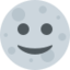 Full Moon Face Emoji (Twitter, TweetDeck)