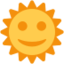 Sun With Face Emoji (Twitter, TweetDeck)