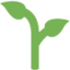 planta jovem Emoji (Twitter, TweetDeck)