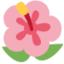 Hibiscus Emoji (Twitter, TweetDeck)
