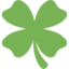 i-four leaf clover Emoji (Twitter, TweetDeck)