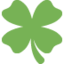 Four Leaf Clover Emoji (Twitter, TweetDeck)