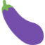 Eggplant Emoji (Twitter, TweetDeck)