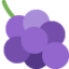 Grapes Emoji (Twitter, TweetDeck)