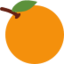 Tangerine Emoji (Twitter, TweetDeck)