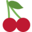Cherries Emoji (Twitter, TweetDeck)