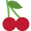 Cherries Emoji (Twitter, TweetDeck)