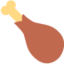 Poultry Leg Emoji (Twitter, TweetDeck)