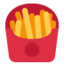 qovurilgan fri-kartoshka Emoji (Twitter, TweetDeck)