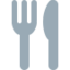 Fork And Knife Emoji (Twitter, TweetDeck)