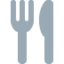 Fork And Knife Emoji (Twitter, TweetDeck)