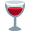 Wine Glass Emoji (Twitter, TweetDeck)