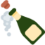 Flasche mit knallendem Korken Emoji (Twitter, TweetDeck)