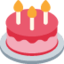 torta di compleanno Emoji (Twitter, TweetDeck)