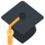 Graduation Cap Emoji (Twitter, TweetDeck)