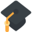 Graduation Cap Emoji (Twitter, TweetDeck)