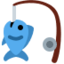 Fishing Pole Emoji (Twitter, TweetDeck)
