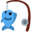 Fishing Pole Emoji (Twitter, TweetDeck)