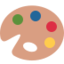 Artist Palette Emoji (Twitter, TweetDeck)