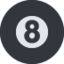 Pool 8 Ball Emoji (Twitter, TweetDeck)