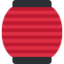 Red Paper Lantern Emoji (Twitter, TweetDeck)