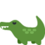 Crocodile Emoji (Twitter, TweetDeck)