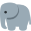 Elephant Emoji (Twitter, TweetDeck)