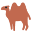 Two-Hump Camel Emoji (Twitter, TweetDeck)