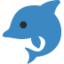 Dolphin Emoji (Twitter, TweetDeck)