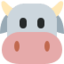 Cow Face Emoji (Twitter, TweetDeck)