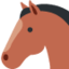 rosto de cavalo Emoji (Twitter, TweetDeck)